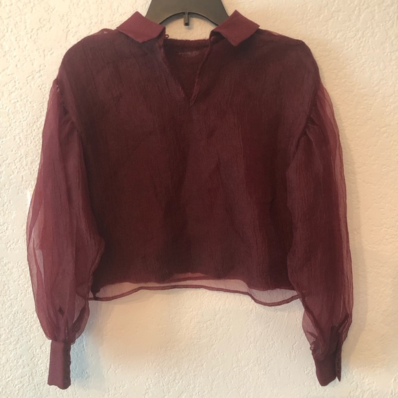 Zara Collared Top - Picture 2 of 3